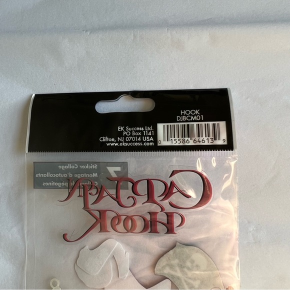NWT Disney EK Success Captain Hook Peter Pan Dimensional Sticker Set - Picture 5 of 6